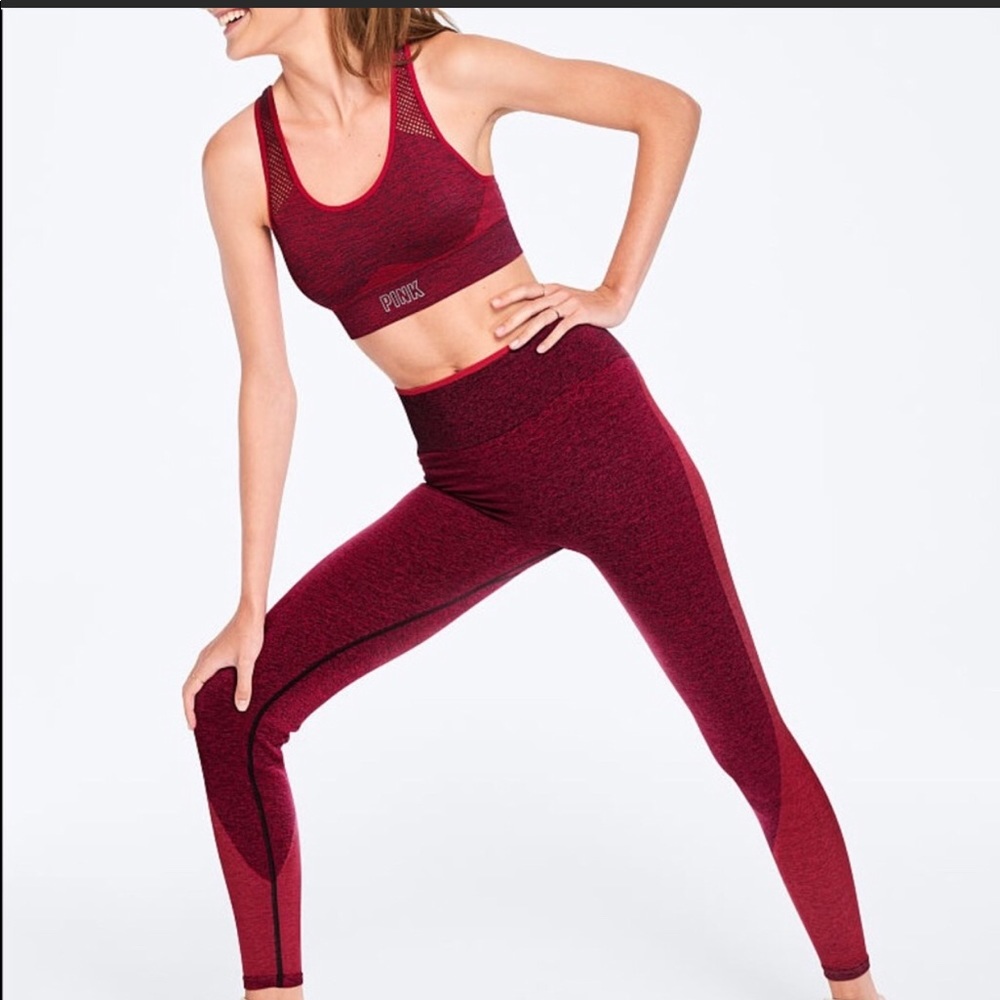 Victoria’s Secret pink Seamless tights & bra SET